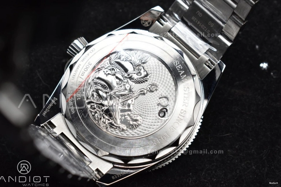 Bracelet Dial Blue Heritage Best VSF Seamaster 1:1 Edition on Clone Super 300 SS A8912 0401